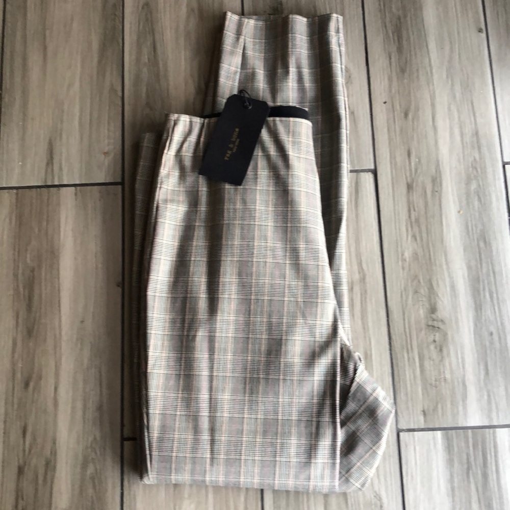 Rag N Bone Houndstooth print Pant Sz 12